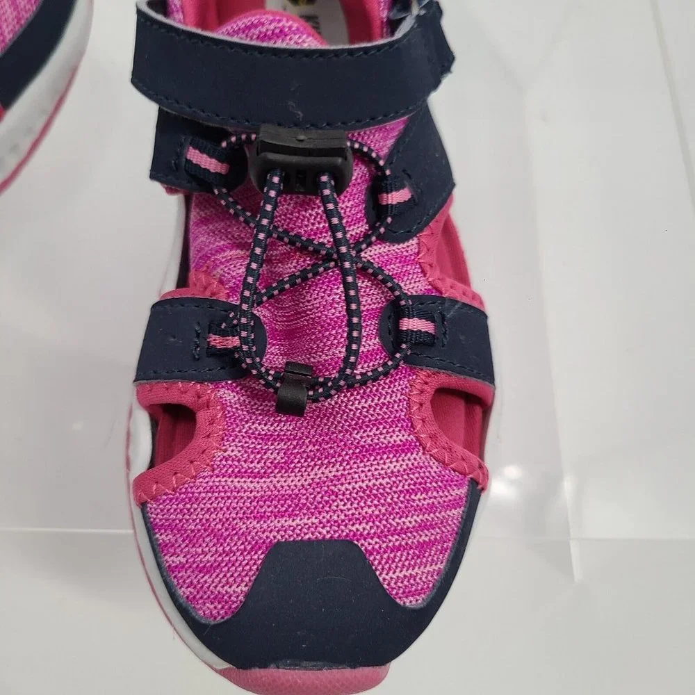 Khombu‎ Skylor Closed Toe Athletic Sandals Navy/Pink 277041 Girls Youth Size 1